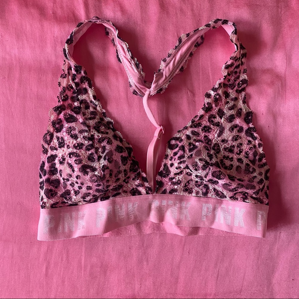 Victoria’s Secret PINK Leopard Racerback Bralette